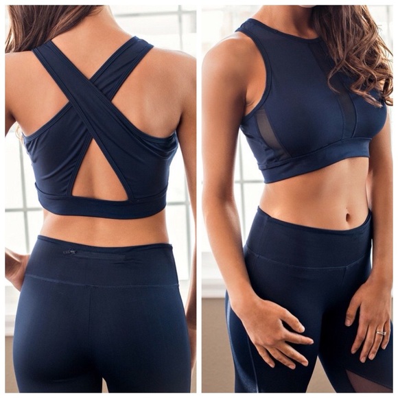 Mesh V Line Black Fitness Leggings (S,M)-FS - Picture 4 of 5